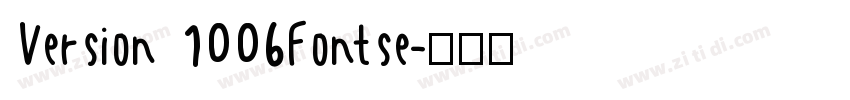 Version 1006Fontse字体转换